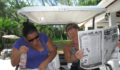 Nathalie and Taina crack up while reading THE WOOFER. (Photo 58 of 69 photo(s)).
