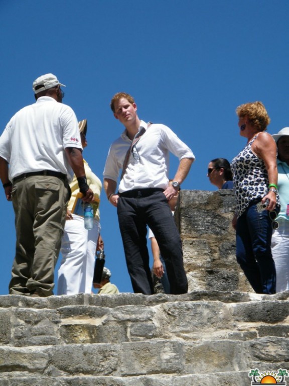 Prince Harry ends tour in Belize with a visit to Xunantunich