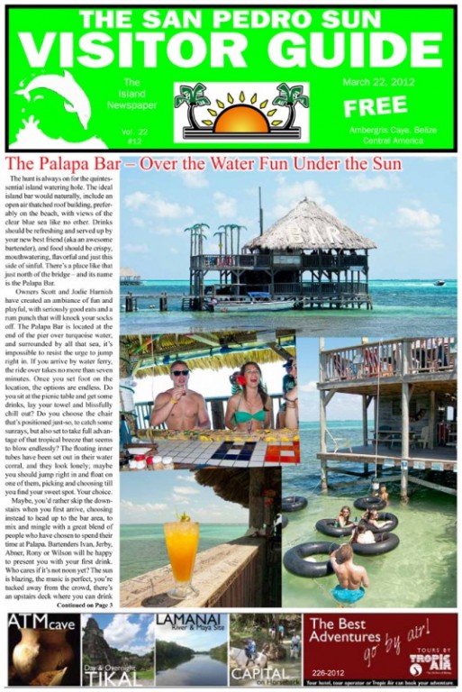 The Palapa Bar – Over the Water Fun Under the Sun