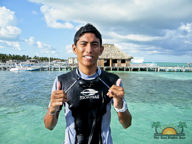 Seventeen Year Old plans to swim from San Pedro to Belize City to promote Healthy Reefs