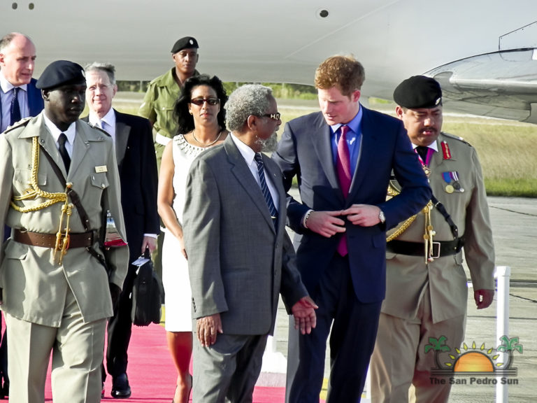 Prince Harry is here! Greeted with a warm Belizean welcome
