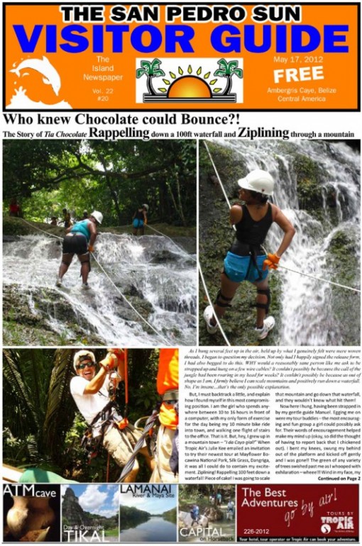 Tia Chocolate goes Rappelling and Ziplining at Bocawina