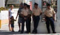 San Pedro Police Officers were out in full force to maintain the peace. (Photo 21 of 23 photo(s)).