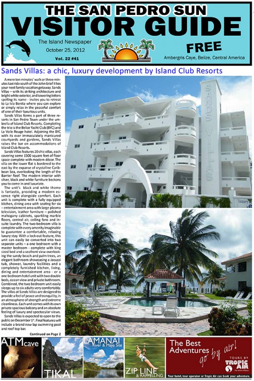 Sands Villas: a chic, luxury development by Island Club Resorts
