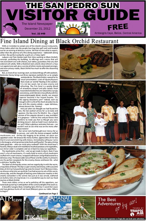 Fine Island Dining at Black Orchid Restaurant