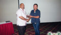 Eric Castellanos receiving his award for Most Outstanding Individual in the National Response (Photo 6 of 8 photo(s)).