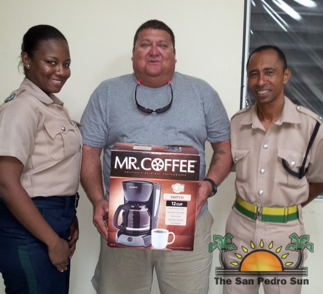 SP Police recieve coffee maker 2