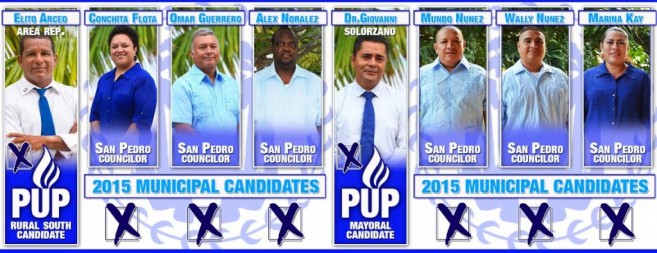 The 2015 PUP Rural South and San Pedro Municipal Candidates