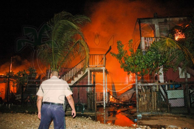 Boca Del Rio Fire San Pedro Ambergris Caye-3