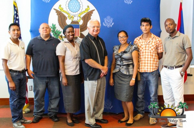 US Ambassador Meets Belize Media-1