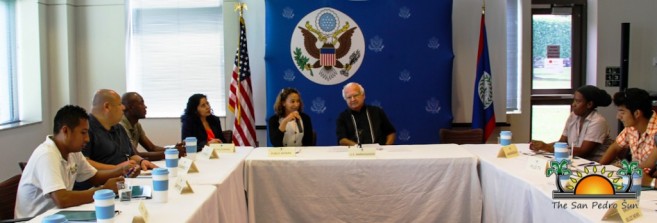 US Ambassador Meets Belize Media-2
