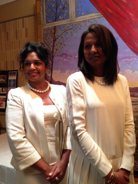 Kim Simplis Barrow With First Lady of Trinidad