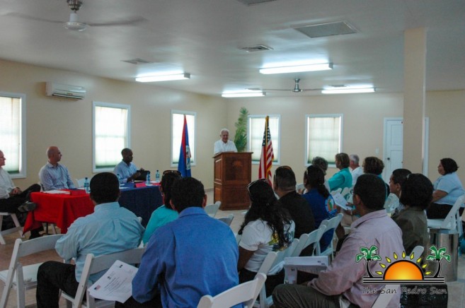 US Ambassador Business Meeting Ambegris Caye-2