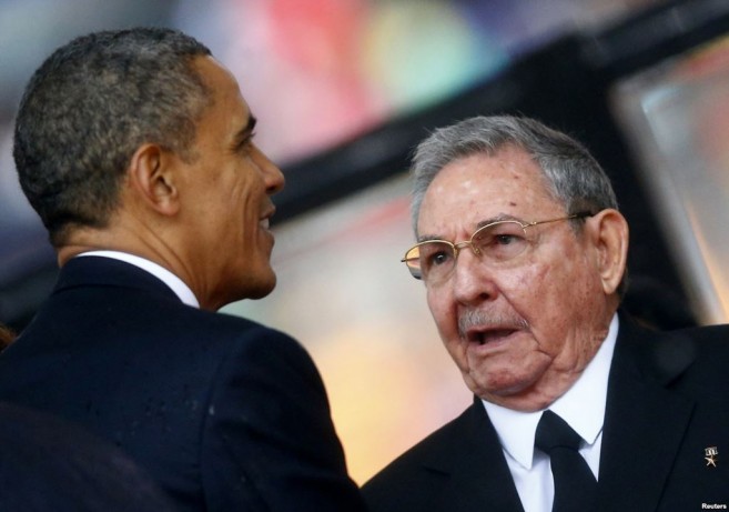 President Obama and Raul Castro