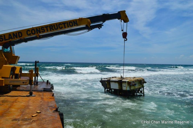 Submersible Removed Barrier Reef Hol Chan-1