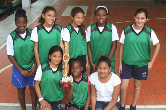 San Pedro RC girls won Belize Zone 5 basketball champs