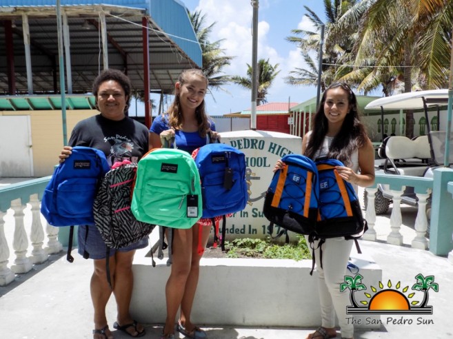 Miss San Pedro High Faith Noel Backpack Donation-2