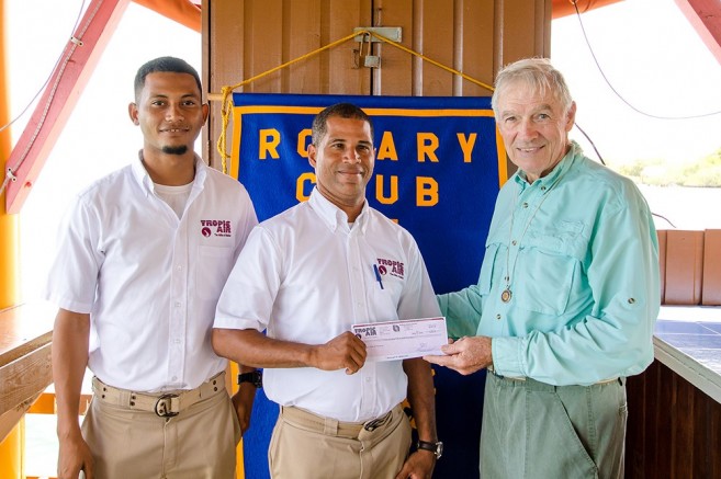 34 Tropic Air Donates to Rotary