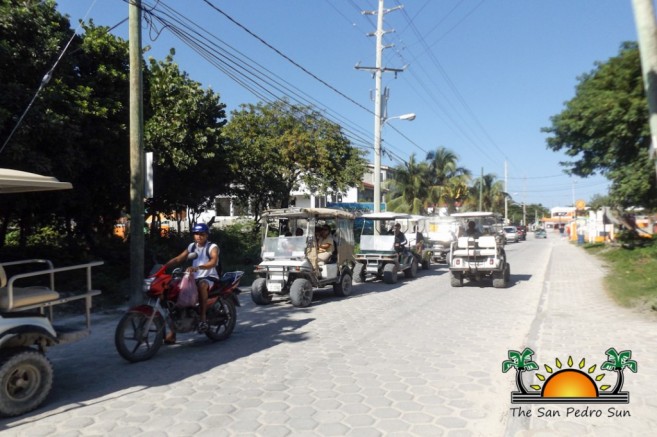 high-season-traffic-preparations-san-pedro-ambergris-caye-1