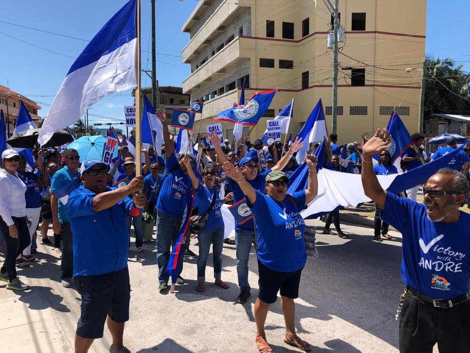 PUP Holds Mass Demonstration In Belize City, Calls For An Early ...