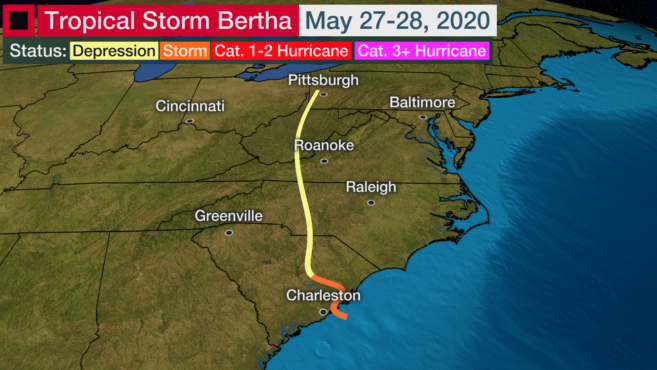 tropical storms bertha