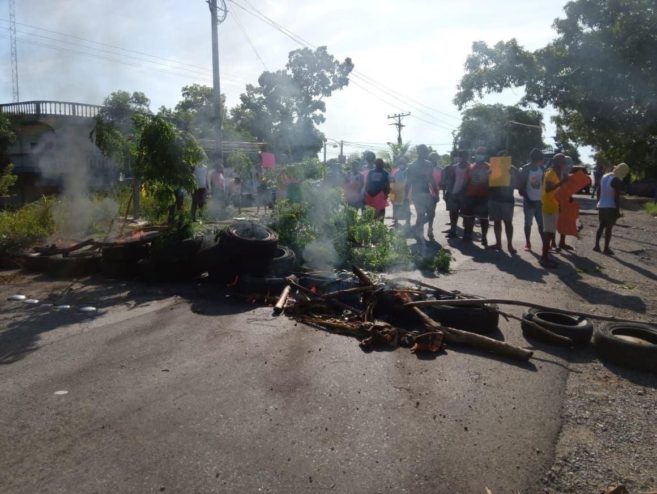 garifuna protesting tegucigalpa