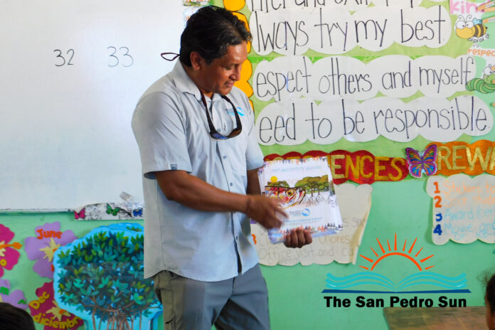 The Bonefish and Tarpon Trust conducts educational presentations at primary schools in the Cayes-15