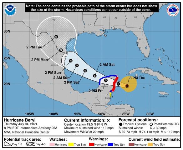 Shelters open in San Pedro and Caye Caulker as Hurricane Beryl ...