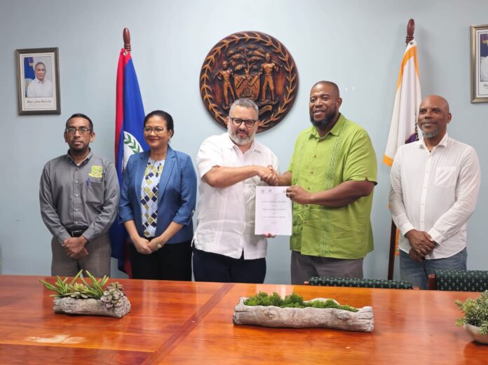 Land Exchange Agreement Between the Ministry of Home Affairs and New Growth Industries and the University of Belize