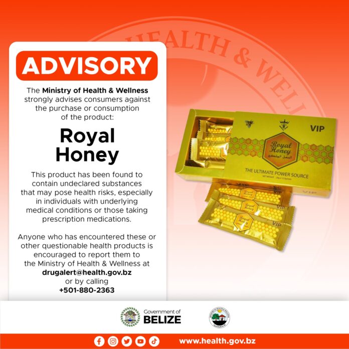 Ministry of Health & Wellness Warns the Public Against Consumption of Royal Honey